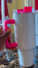 40oz Insulated Tumbler with Handle & Straw – Keeps Drinks Cold/Hot All Day • 4 Colors Available